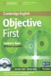 OBJECTIVE FIRST STUDENT BOOK WITHOUT ANSWERS + CD